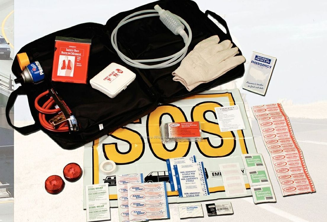 Executive Road Hazard Survival Kit With Zipper Closure