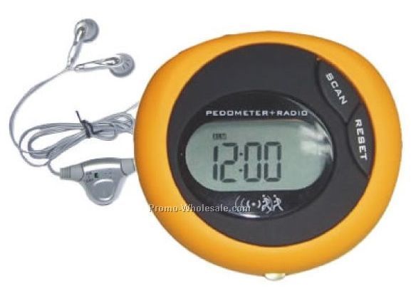 FM Scan Radio Pedometer & More