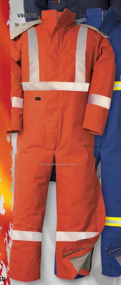 Flame Resistant Nomex Iiia Coverall W/ Reflective Tape (Regular-tall S-xl)