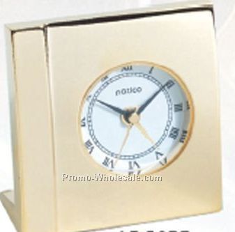 Gold Square Boutique Alarm Clock