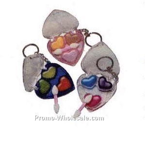 Heart Lip Gloss Key Chain