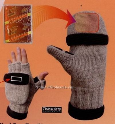 Heat Factory Ragg Wool Pop Top Glove