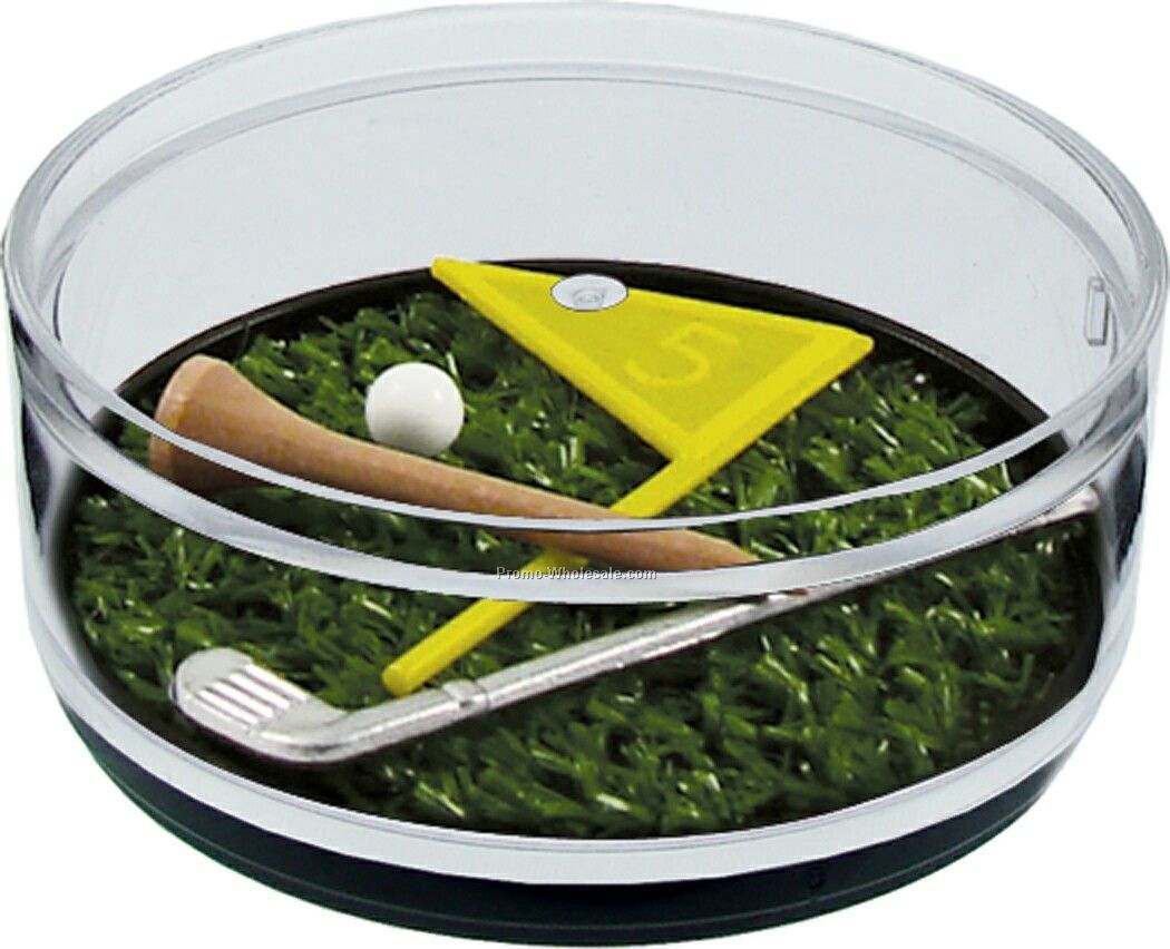 Hole In One Compartment Coaster Caddy