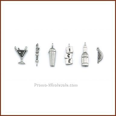 Individual Martini Stock Wine Charms