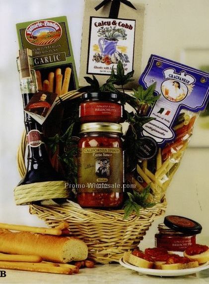 Italian Cuisine Gourmet Basket