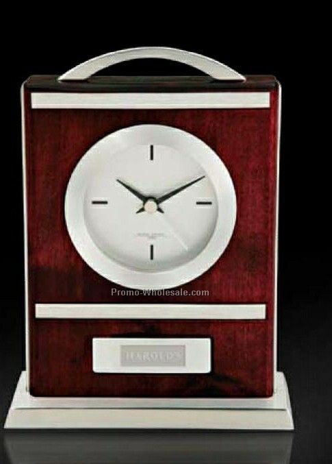 Jorg Gray Quercia VI Carriage Desk Clock 5"x7-1/2"