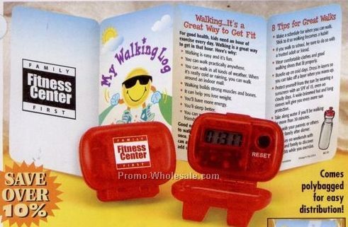 Kids' Pedometer & Walking Log Pocket Pal (Without Personalization)