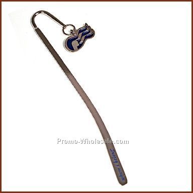 Large Hook Bookmark With 3/4" Charm And Imprint