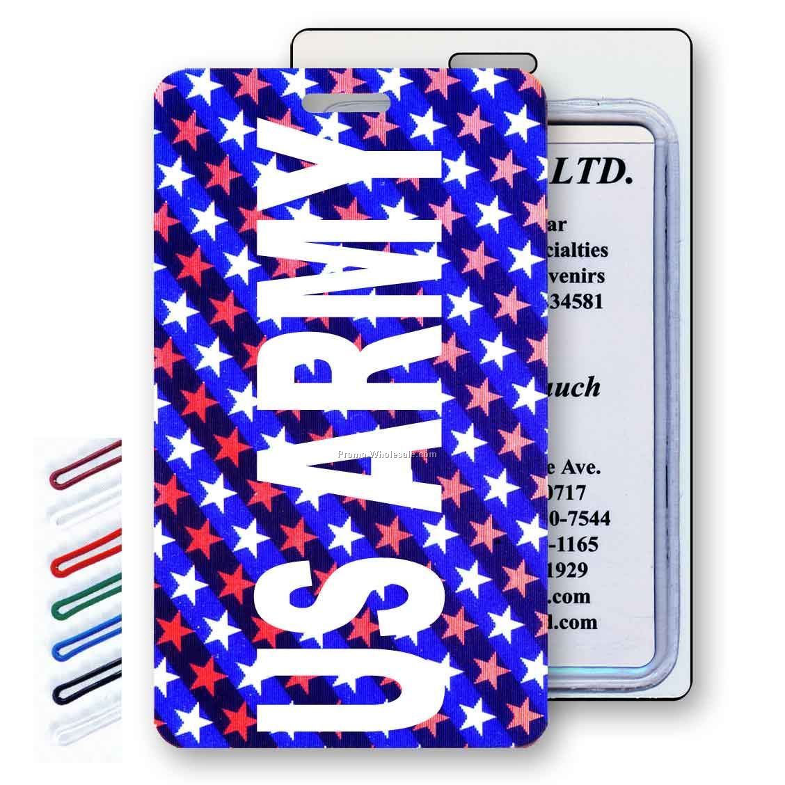 Lenticular Luggage Tags - Stock - Stars & Stripes