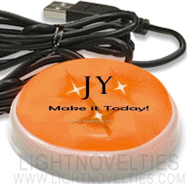 Light Up USB Button (Orange)