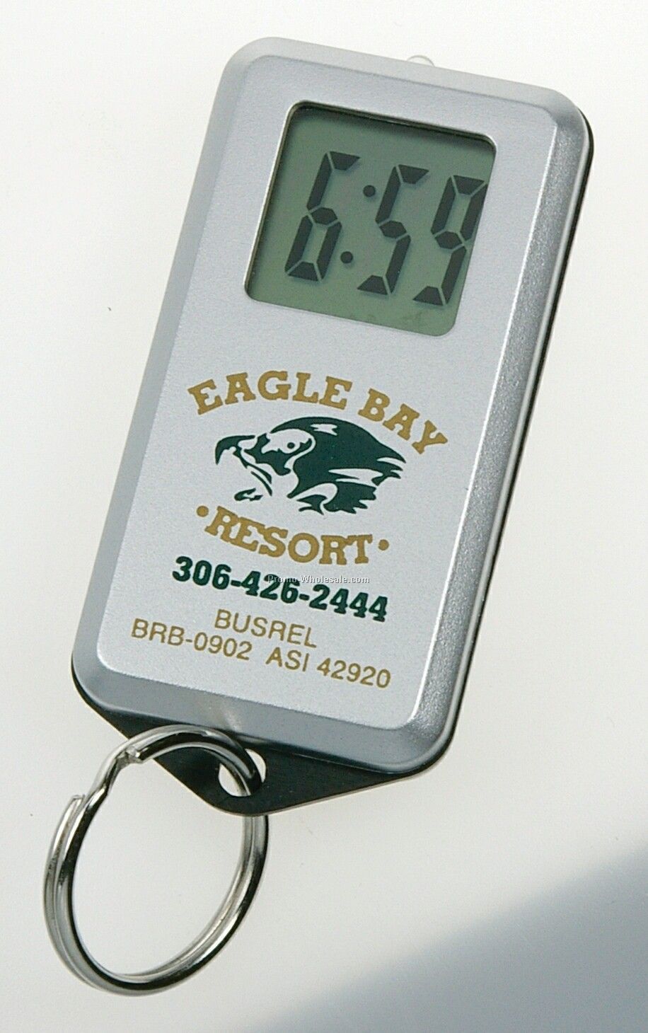 Lighted Rectangle Clock W/ Key Chain