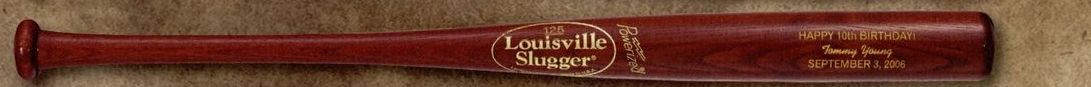 Louisville Slugger Youth Personalized Wood Bat (Hornsby/ Gold Imprint)