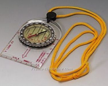 Map Compass W/ Acrylic Ruler