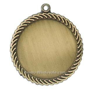 Medal, "insert Holder" Scallop - 2-1/2" Dia.