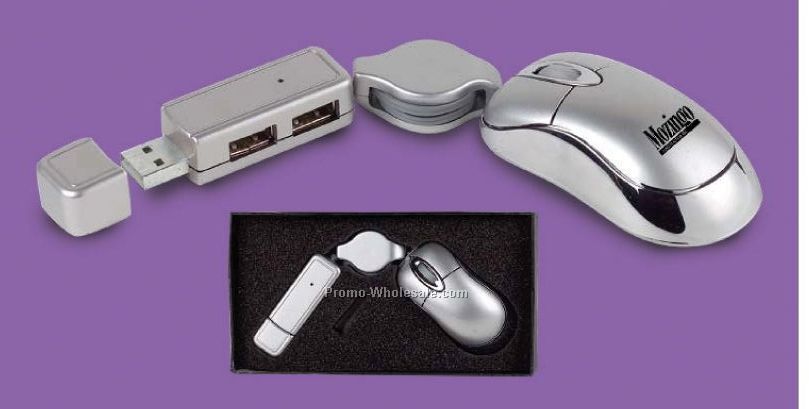 Mini Mouse With USB Hub