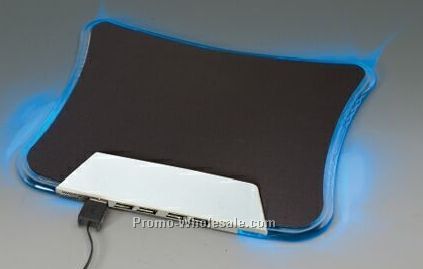 Multi-function Mouse Pad W/ Light Up Pad Borders