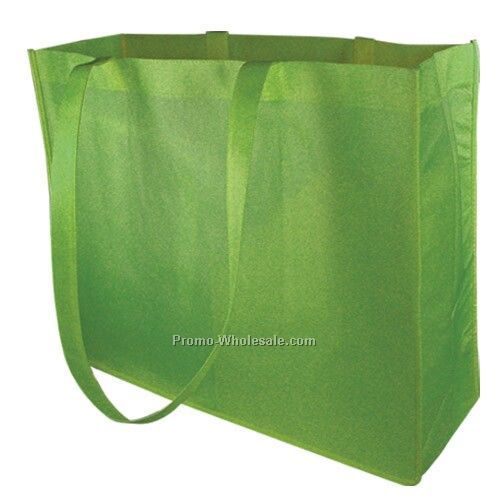 Non Woven Carry All Tote - Lime Green
