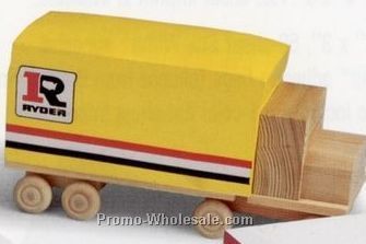 Non-adhesive Semi Truck Note Cube (3 Color Sides)