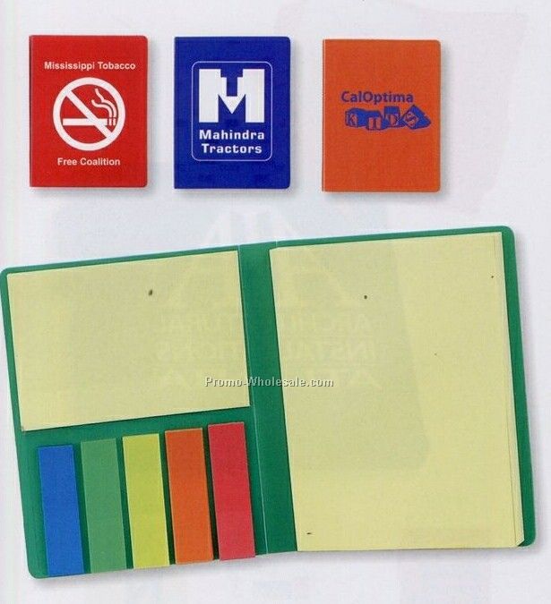 Notebook With Highlighter Flags (Standard Shipping)