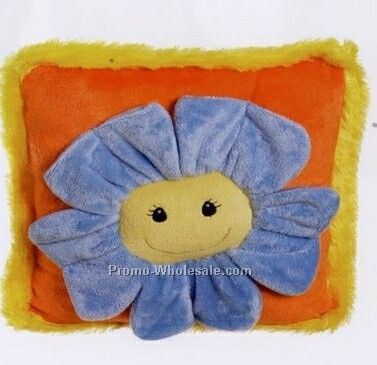 Orange Flower Pillow