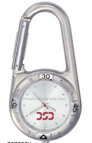 Pedre Carabiner Watch With Silver Sunray Dial