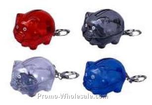Pig Shape Coin Bank Keychain