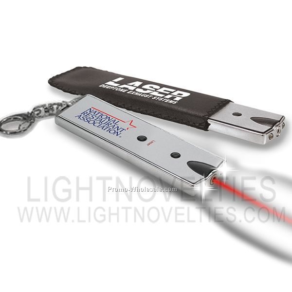 Premium Flat Light Up Keychain/ Laser Pointer