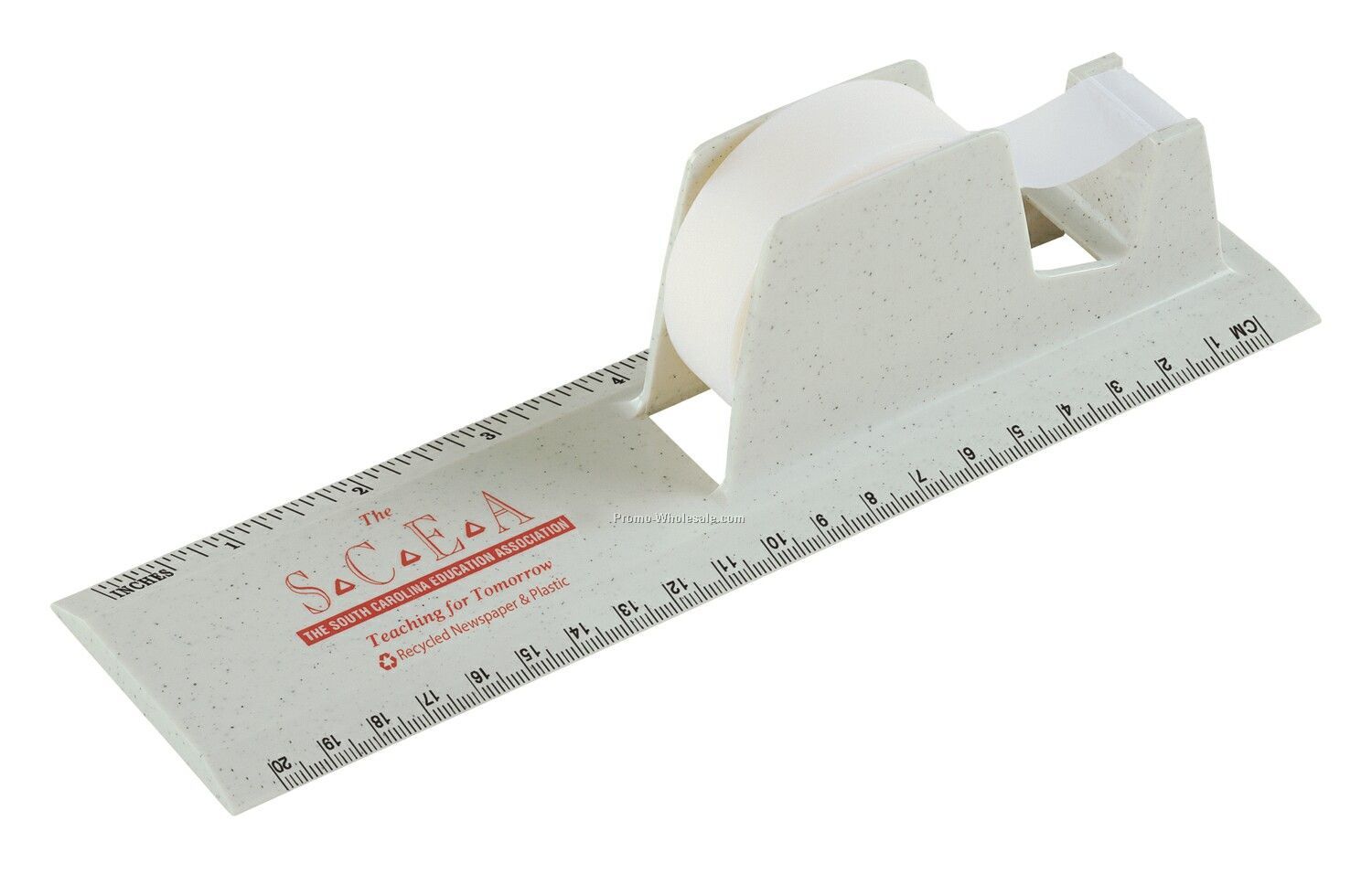 Recycled Tape Dispenser/ 8" Ruler