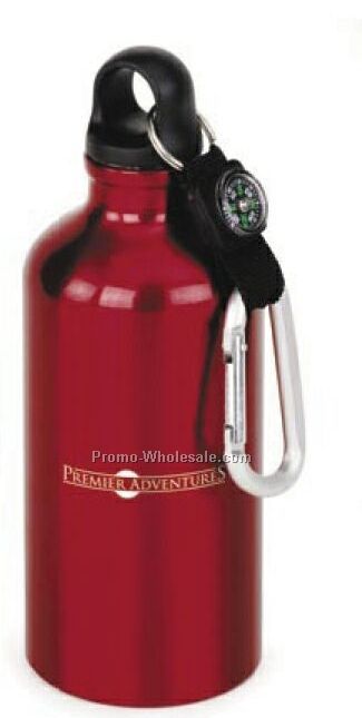 Red Trek Bottle W/Carabiner