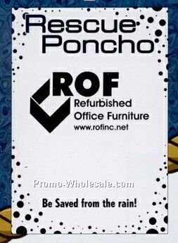 Rescue Poncho Rain Gear-dots Border