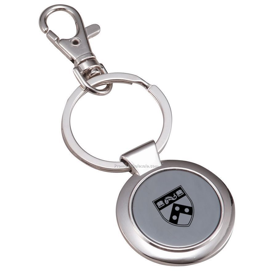 Round Metal Key Tag