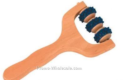 Rubber Tipped Wooden Massager