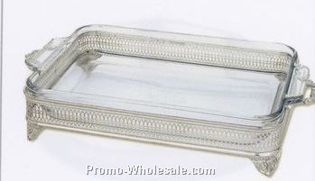 Silverplated 3 Quart Open Baker/ Casserole Dish