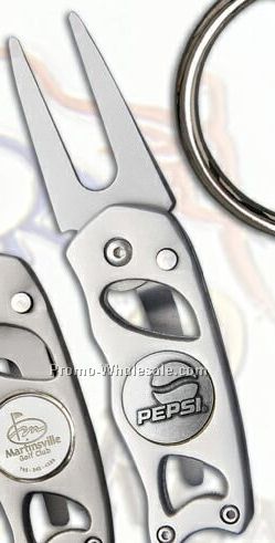 Stainless Switchblade Repair Tool W/ 3/4" Enamel Ball Marker