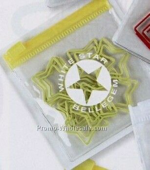 Star Clipsters Paper Clip W/ Pouch - 3 Day Ship