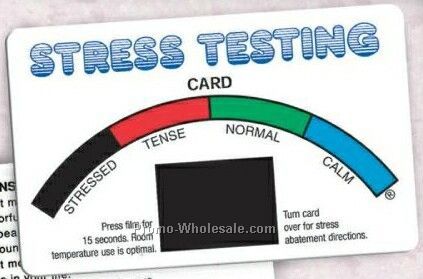 Stress Testing Card With Rainbow Stock Design (Express Service)
