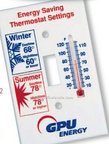Switch Plate With Thermometer