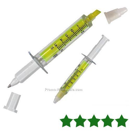 Syringe Ballpen & Highlighter