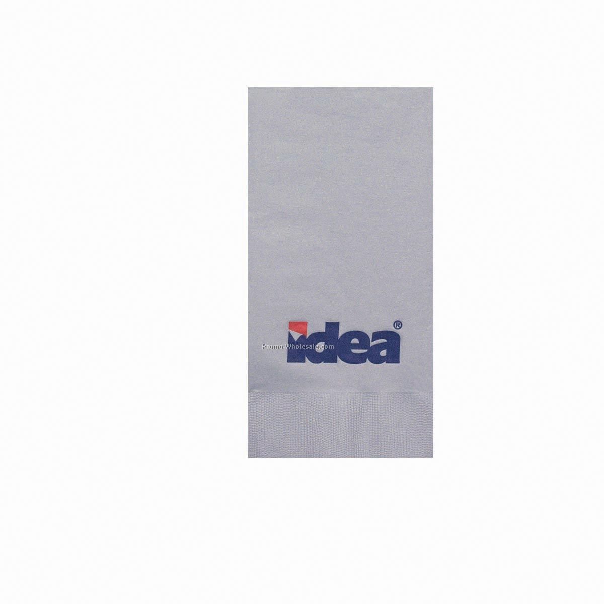 The 500 Line 3-ply White 1/8" Fold Dinner Napkins