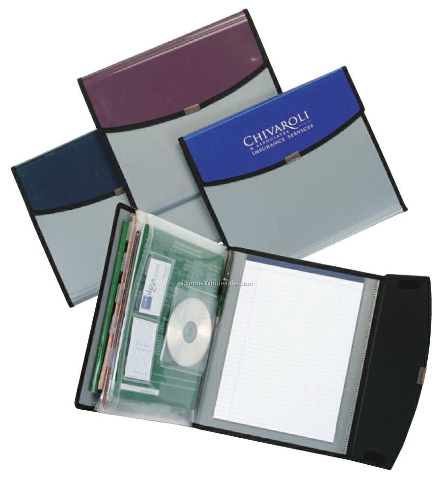 Two-tone Expanding File Portfolio (6 Pocket)