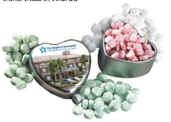 Virginia Heart Shaped Mint Tin With Mints (1 Day Shipping)