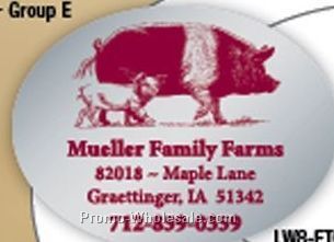 1-1/2"x2" Fasturn Oval Label