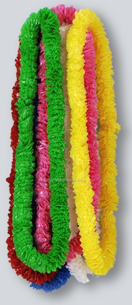1-1/2"x36" Soft Twist Solid Color Poly Leis (288 Pieces)