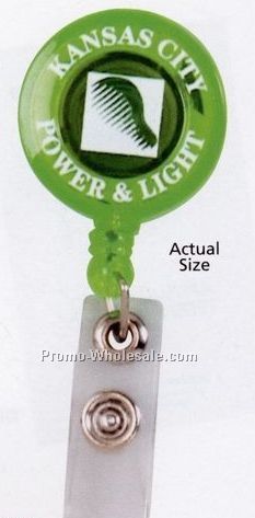 1-1/4" Round Retractable Badge Holder