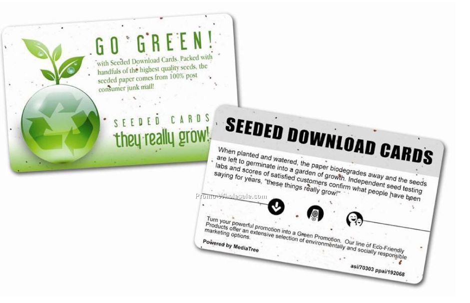 1 Song Eco-friendly Seeded Download Gift Card
