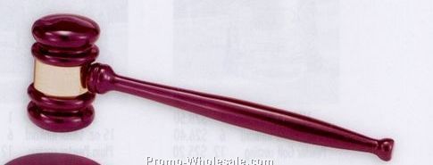 10" Gavel Block In High Gloss Piano Rosewood Finish