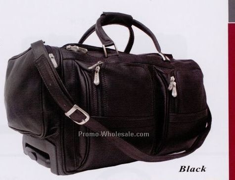 10"x13"x22" Duffel Bag W/ Pockets On Wheels