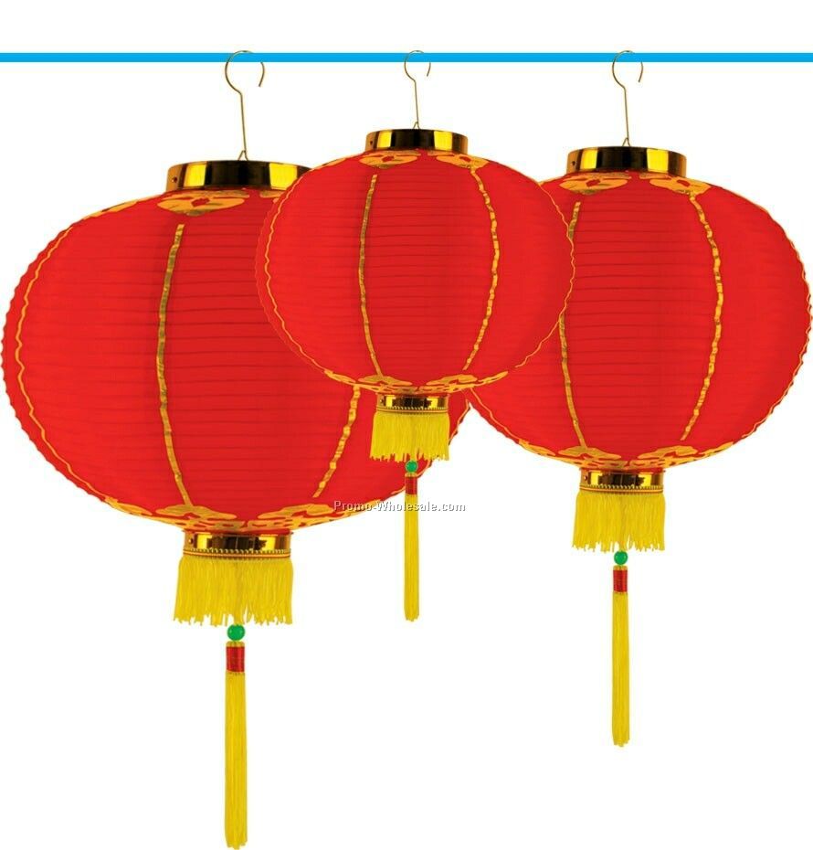 12" Good Luck Lanterns W/ Tassel