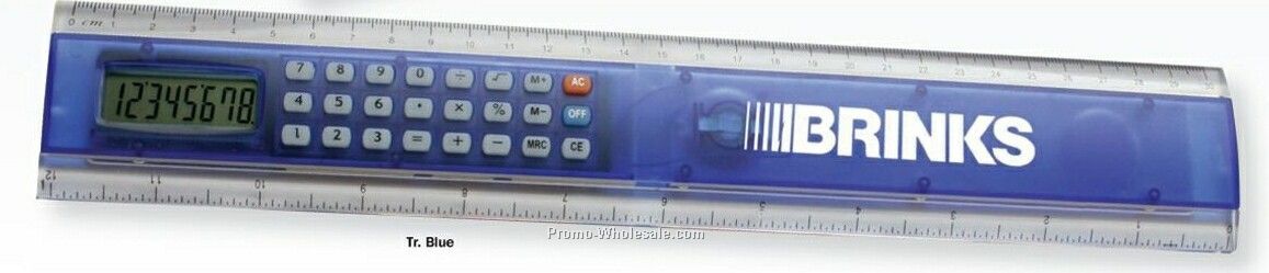 12" Version 2-in-1 Calculator Ruler Combo