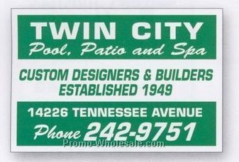 12-1/4"x18-1/2" Rectangle Truck Sign & Equipment Decal (Reverse Panels)